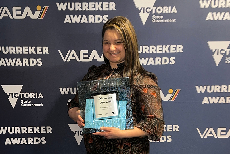 Caroline at the 2024 Wurreker Awards