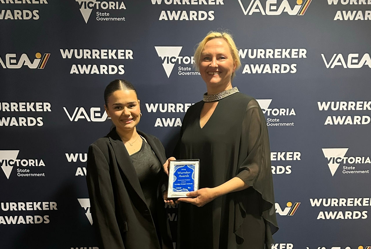 Bendigo TAFE Indigenous Education Centre representatives at the 2024 Wurreker Awards.