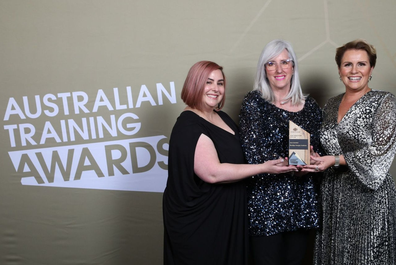 At the Australian Training Awards