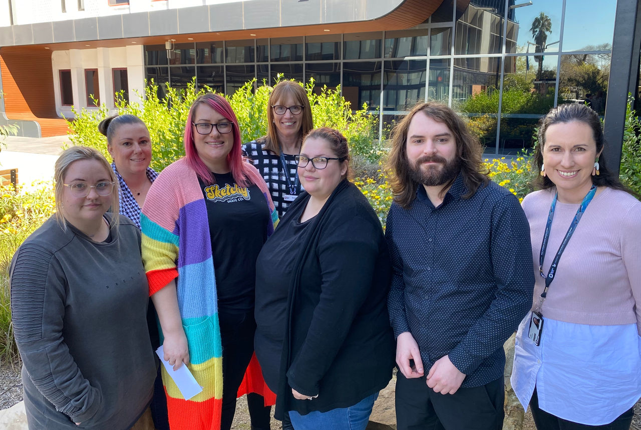 Pippa with her class at Bendigo TAFE.