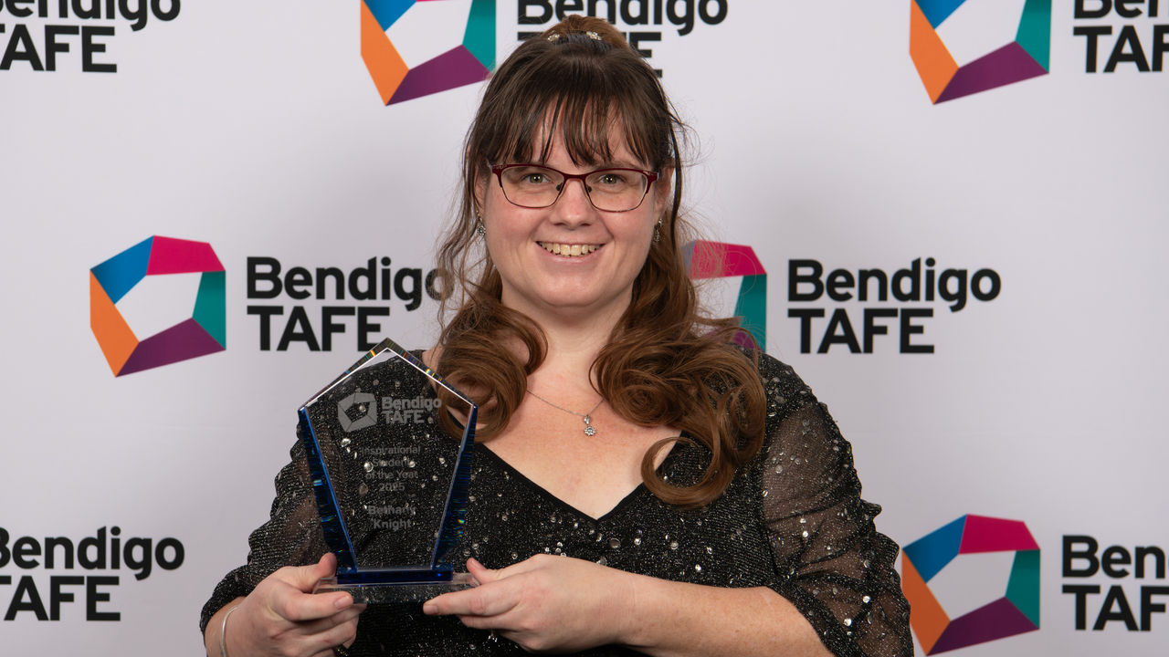 Bethany Knight is the Bendigo TAFE 2025 Inspirational Student of the Year