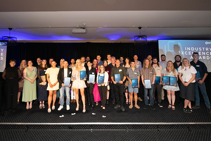 Award winners on stage